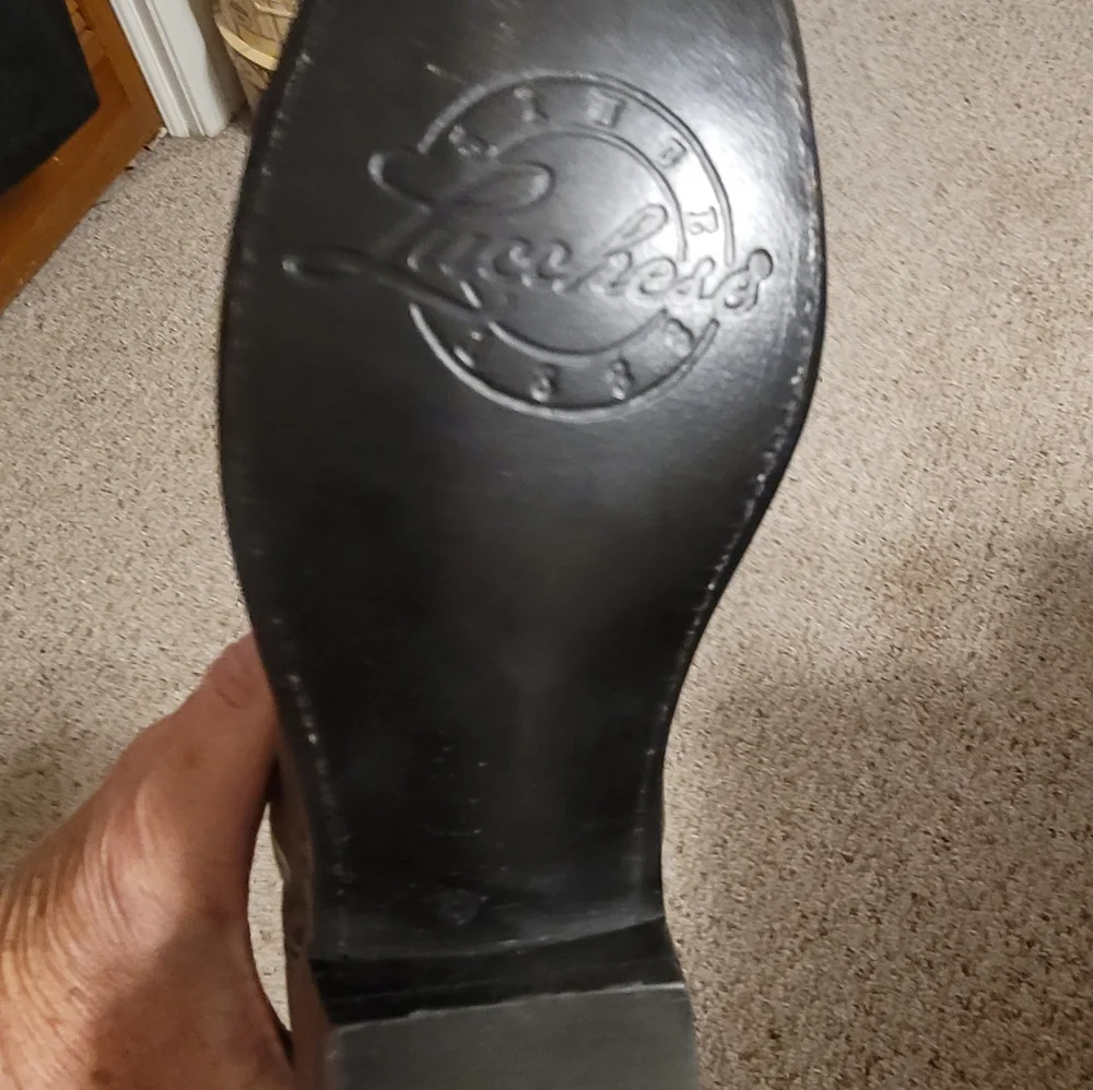 Lucchese Woman's Black Boots size 8B - Picture 11 of 16